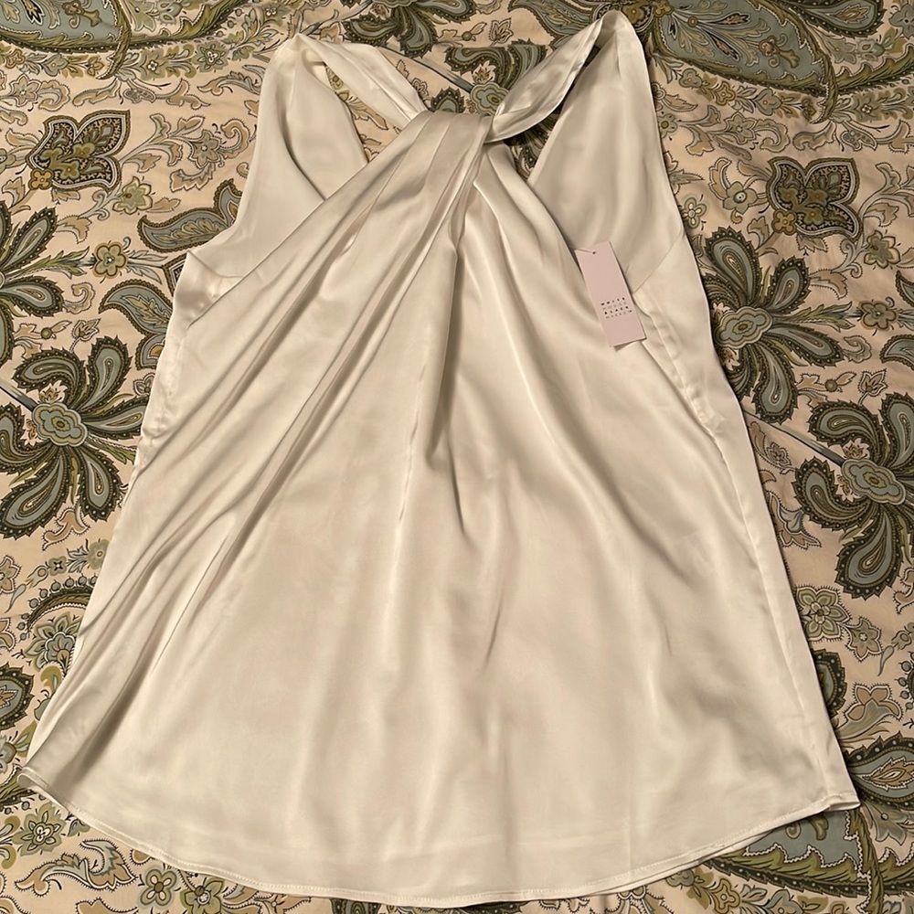 White halter top